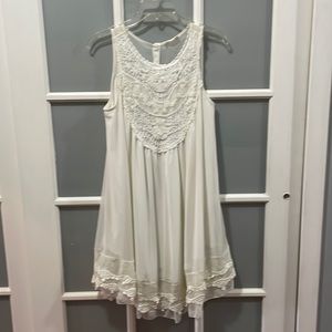 Beautiful White Flowy Dress from Altr’d State. Size S